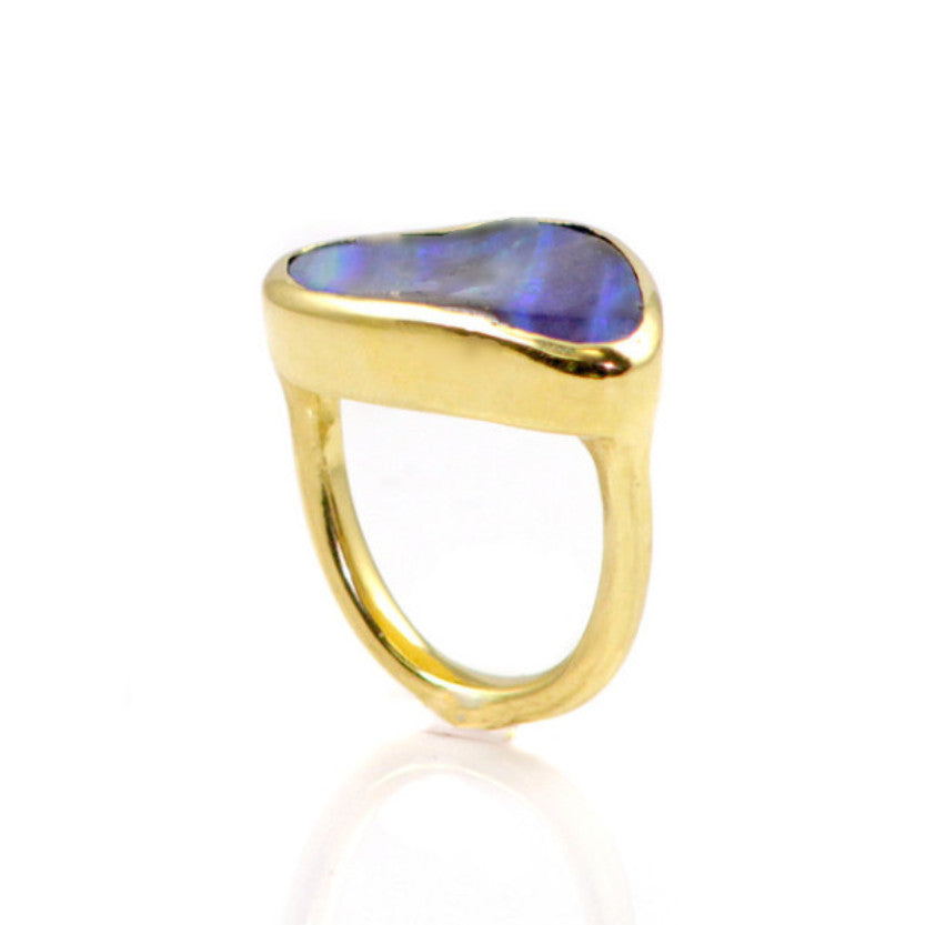 Boulder Opal Ring 18K Gold