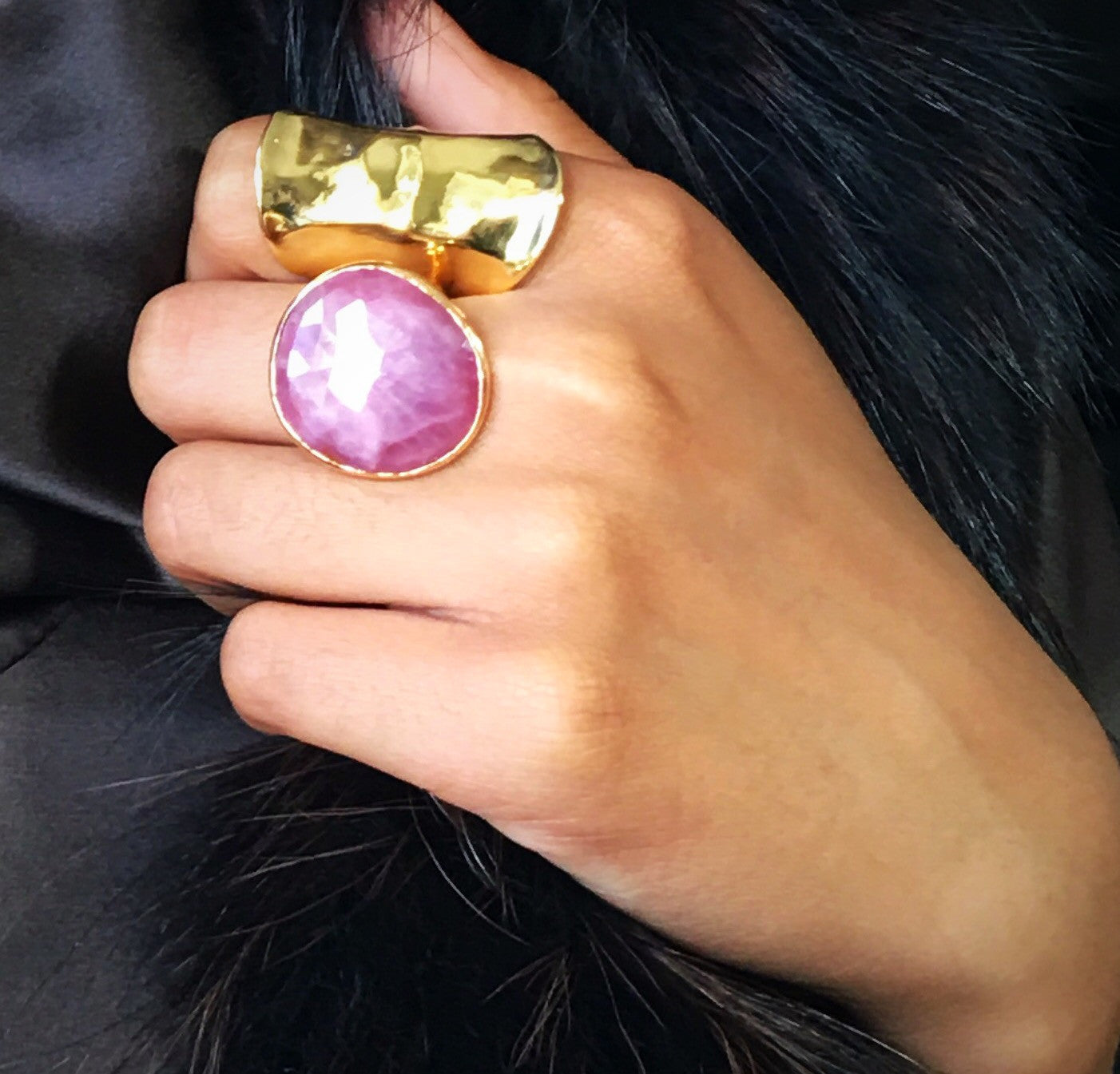 Pink Sapphire Ring 18k